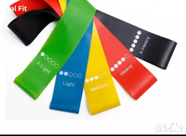 Ластици за Тренировка- с различна сила на съпротивление, снимка 3 - Фитнес уреди - 52258030