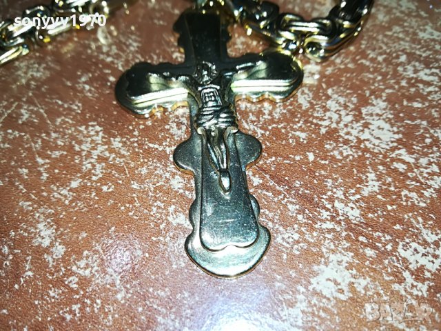 ЗЛАТЕН ЛАНЕЦ С КРЪСТ И ХРИСТОС 0909220857, снимка 9 - Антикварни и старинни предмети - 37945616