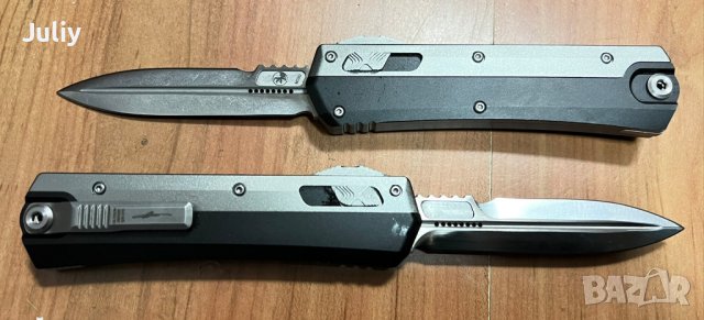 Microtech Glykon Black модел 2023, снимка 1 - Ножове - 40348790