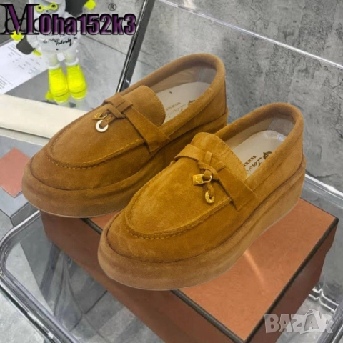 мокасини от естествен велур loro piana , снимка 3 - Дамски ежедневни обувки - 51447467