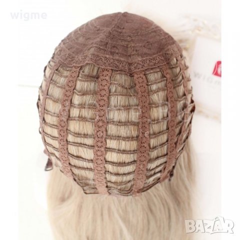 Дълга руса права перука с бретон Валерия, снимка 4 - Аксесоари за коса - 30918327