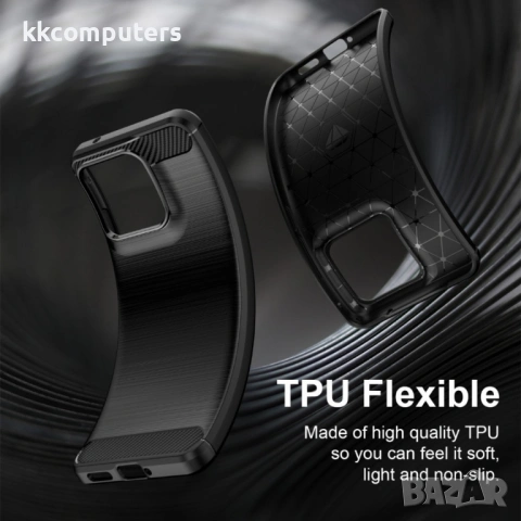 Карбонов TPU Калъф за Motorola Edge 70 Fusion+ 5G / Fusion 5G - Четкана текстура, Антиотпечатък, 3 ц, снимка 6 - Калъфи, кейсове - 54124791