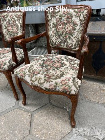 Уникални стари столове тип кресло. №3985, снимка 2 - Антикварни и старинни предмети - 40712955