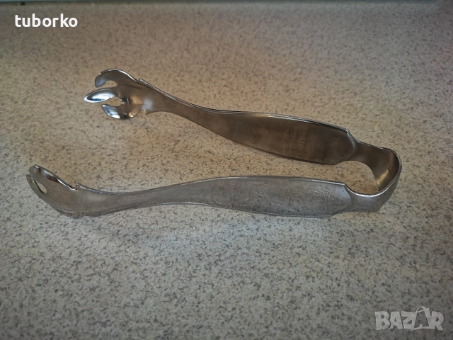 Щипка за лед Kirk Stieff , снимка 3 - Антикварни и старинни предмети - 52499846