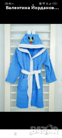 халати детски размери 5-6,7-8,9-10,11-12, снимка 4 - Хавлии и халати - 47586442
