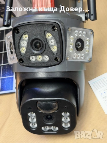 4G Соларна тройна 2026 последен модел Камера LYLU 3x12 mpx Сим карта безжична kamera sim , снимка 3 - IP камери - 54033715