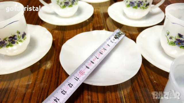 френски аркопал чаши за кафе , снимка 6 - Антикварни и старинни предмети - 50587705