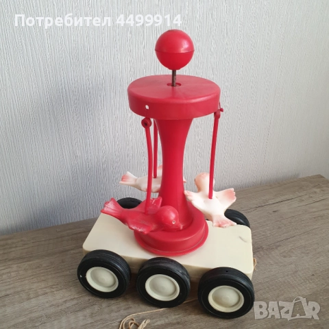 Соц детска играчка летящи птици на колела, снимка 5 - Колекции - 52056451