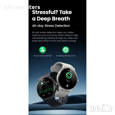 HAYLOU LS05 Lite Смарт часовник- 1.38" дисплей, 100 спортни режима, мониторинг на съня и сърдечния р, снимка 7 - Смарт часовници - 52536787