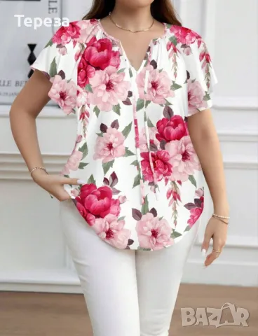 🆕Флорална туника / XL -XXL, снимка 3 - Туники - 50104990