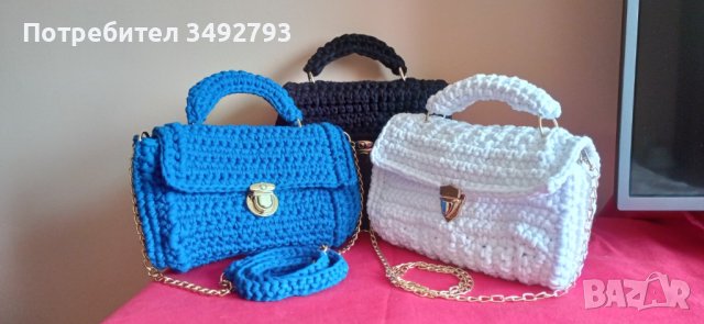 Дамски плетени чанти, снимка 1 - Чанти - 40686937