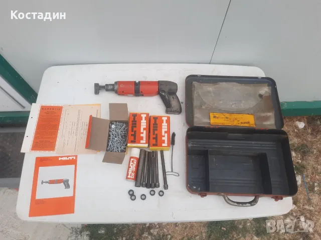 HILTI DX400 Немски пистолет за бърз монтаж в желязо бетон чрез капсов заряд