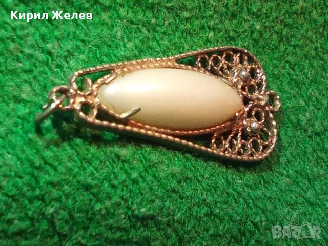 СТАРА ФИЛИГРАННА ПОСРЕБРЕНА ВИСУЛКА РЕТРО МЕДАЛЬОН от БЛАГОРОДНА СТОМАНА 44381, снимка 2 - Антикварни и старинни предмети - 45893573