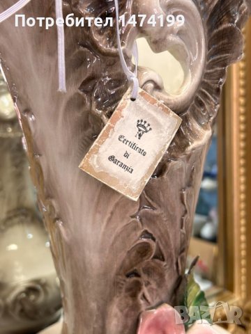 Голяма ваза Каподимонте, нова, със сертификат, снимка 4 - Вази - 44481767