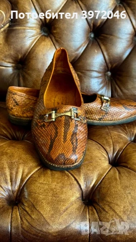 Мокасини от кожа на питон, снимка 5 - Дамски ежедневни обувки - 50734113