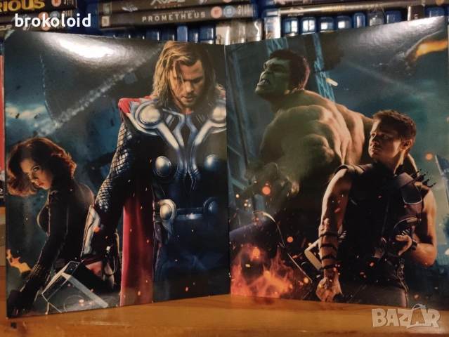 Marvel MCU PHASE 1 Iron Man 1&2 Incredible Hulk Thor Captain America Avengers блу рей комплект , снимка 8 - Blu-Ray филми - 54228050