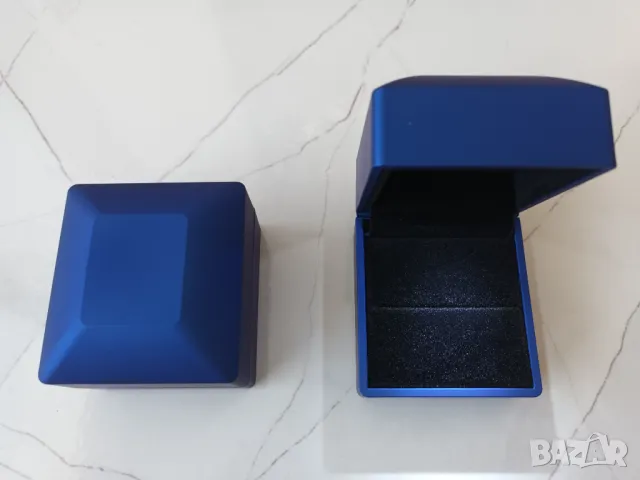 Пръстен бяло злато с диамант 18к, златен пръстен, годежен пръстен, кутийка за пръстен, снимка 6 - Пръстени - 49208470