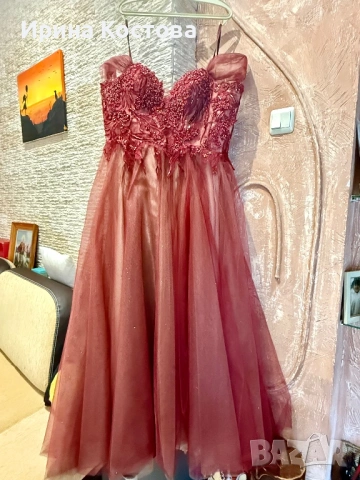 Стилна бална рокля , снимка 4 - Рокли - 53039932