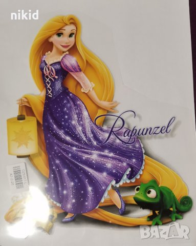 Рапунцел голяма термо щампа апликация картинка за дреха