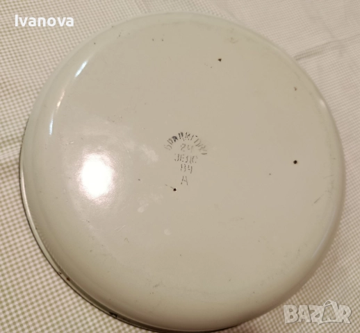 Малка емайлирана българска тавичка, снимка 2 - Съдове за готвене - 52312824