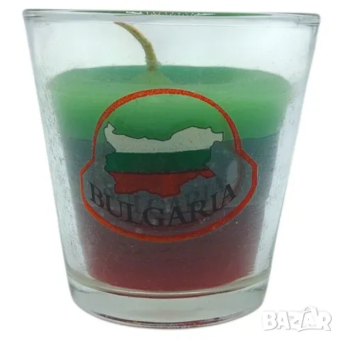Свещ в стъклена чашка България, снимка 1