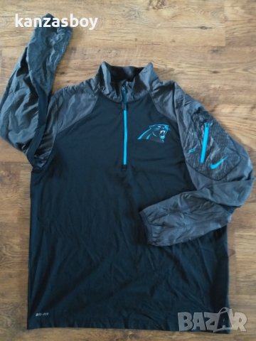 nike carolina panthers - страхотно мъжко горнище УГОЛЕМЕНО, снимка 5 - Спортни дрехи, екипи - 42262865