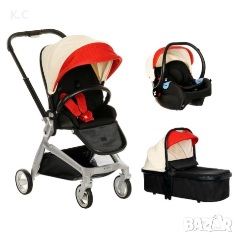 Бебешка количка 3 в 1, Zizito Harmony Lux, снимка 7 - Детски колички - 51887516