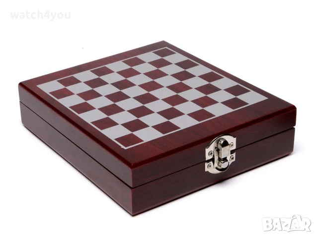 НОВ КОМПЛЕКТ ЗА ВИНО В ЛУКСОЗНА ДЪРВЕНА КУТИЯ 4 БРОЯ АКСЕСОАРИ. ШАХ. ШАХМАТНА ДЪСКА 2V1. СЕТ ЗА ВИНО, снимка 11 - Подаръци за мъже - 36554467