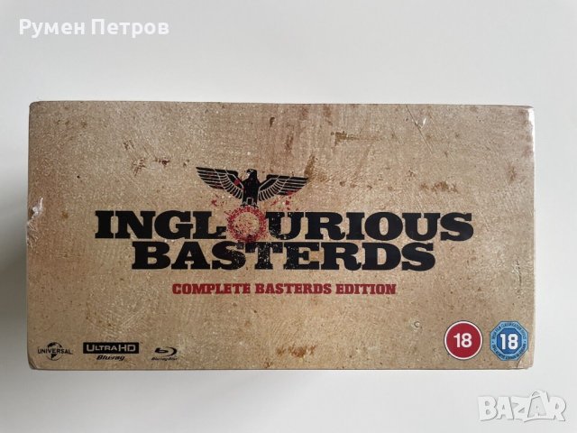 2 Steelbooks ГАДНИ КОПИЛЕТА - INGLORIOUS BASTERDS Ultra Limited DELUXE One Click Steelbooks Edition, снимка 9 - Blu-Ray филми - 44286524