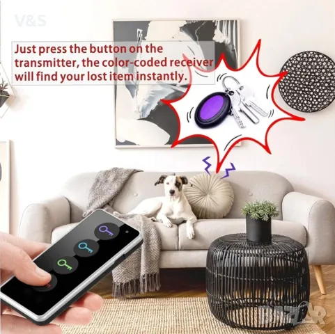 Устройство за намиране на ключове, 4 приемника, 40 м, многоцветно, снимка 9 - Друга електроника - 47459886