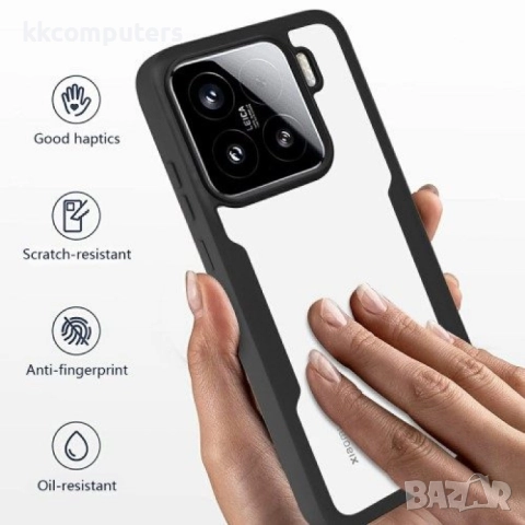 Xiaomi 15 Силиконов Калъф Anti-drop TPU + Acrylic и Протектор, снимка 11 - Калъфи, кейсове - 51497075