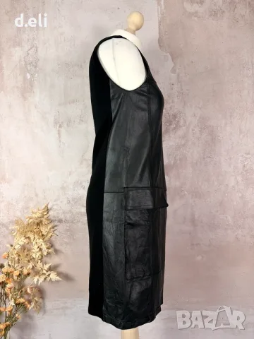 Max Mara Size S Страотна Кожена рокля, снимка 2 - Рокли - 55847502