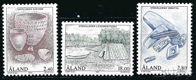 Аланд /Финландия/ 1994 - пейзажи лодки MNH, снимка 1