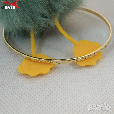 Гривна с 14К златно покритие 234815, снимка 4 - Гривни - 52662203