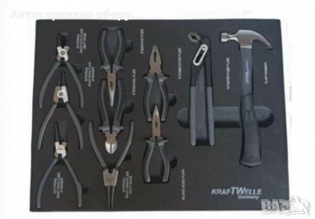 Количка с инструменти 7 чекмеджета метален капак KrafTWelle Здрава стоманена ламарина, снимка 9 - Други инструменти - 37143004