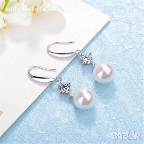 Сребърни обеци 925 - Перли Финес Код: BX506, снимка 6 - Обеци - 33746312