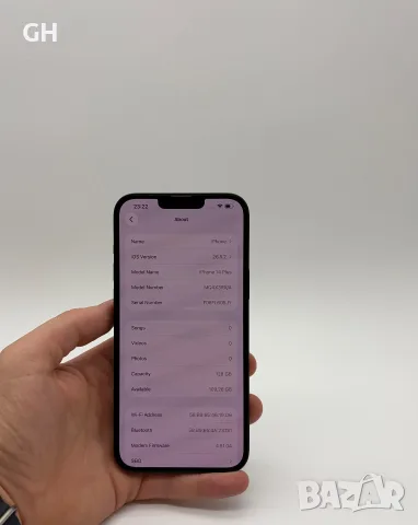 iPhone 14 Plus 128 Gb Black | Перфектен | , снимка 3 - Apple iPhone - 56445003