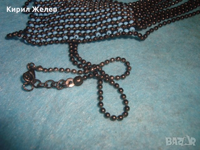 ВИНТИДЖ МЪНИСТЕНА МЕТАЛНА ОГЪРЛИЦА МНОГО СТИЛНА и КРАСИВА 19160, снимка 11 - Колиета, медальони, синджири - 34896199