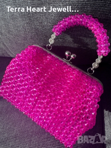 Дамска чанта от кристални мъниста и метална рамка , снимка 7 - Чанти - 52502126