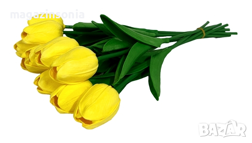 Красиви изкуствени лалета за пролетно настроение, снимка 10 - Изкуствени цветя - 44656194