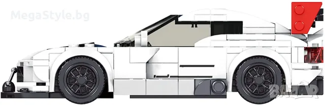 Mould King 27011 Mini Car – Спортна суперкола от конструктор (415+ части) Dodge Viper, снимка 3 - Колекции - 55738313