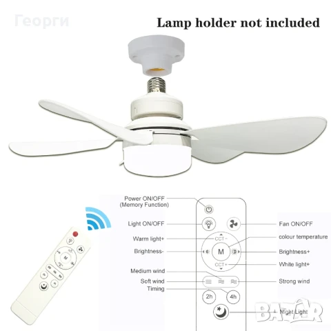 полилей с вентилатор, снимка 2 - Полилеи - 50467305