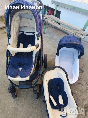 Бебешка количка с 3 коша, снимка 4 - Детски колички - 49247867