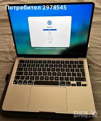 Apple Macbook Air 13.6" M3 256 GB 16 GB RAM Silver  + оригинални адаптер и кабел  + подарък чантичка