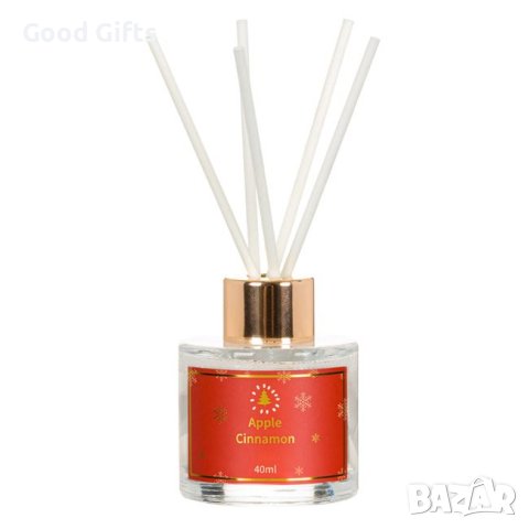 Коледно ароматно масло Ябълка и Канела с пръчица - 40мл, снимка 2 - Други стоки за дома - 42670773