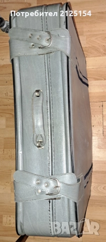 Голям соц куфар с колелца ,сив металик., снимка 5 - Други стоки за дома - 53138562