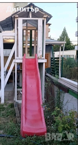 Детска пързалка с пясъчник 