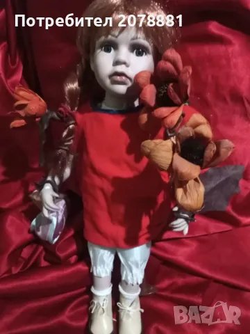 Старинна Руска порцеланови кукла Пипи дългото чорапче, снимка 9 - Кукли - 49883849