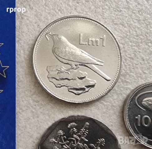 Малта . 1, 10 ,25 , 50 цента  и 1 лира.  5 бр. Нови., снимка 2 - Нумизматика и бонистика - 42223197