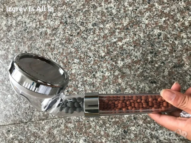 СПА душ слушалка с германиий и турмалин / Размерът и е универсален, снимка 1